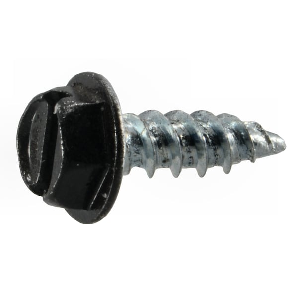 Midwest Fastener 1/2 in, Slotted Drive, Flange Hex Head Sheet Metal Screw, Zinc Plated Steel, 366 PK 56105 - main